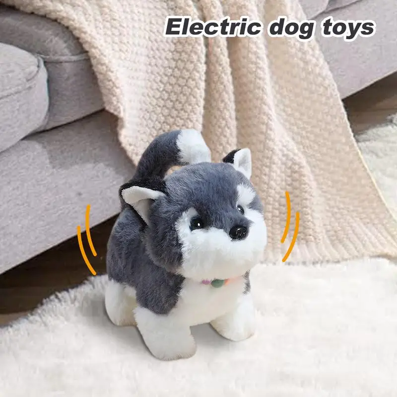 Realistic Stuffed Animal Dog Fun Interactive Dog Toys Plush Puppy Electronic Interactive Toys Fake Dog Toy Interactive Walking 3