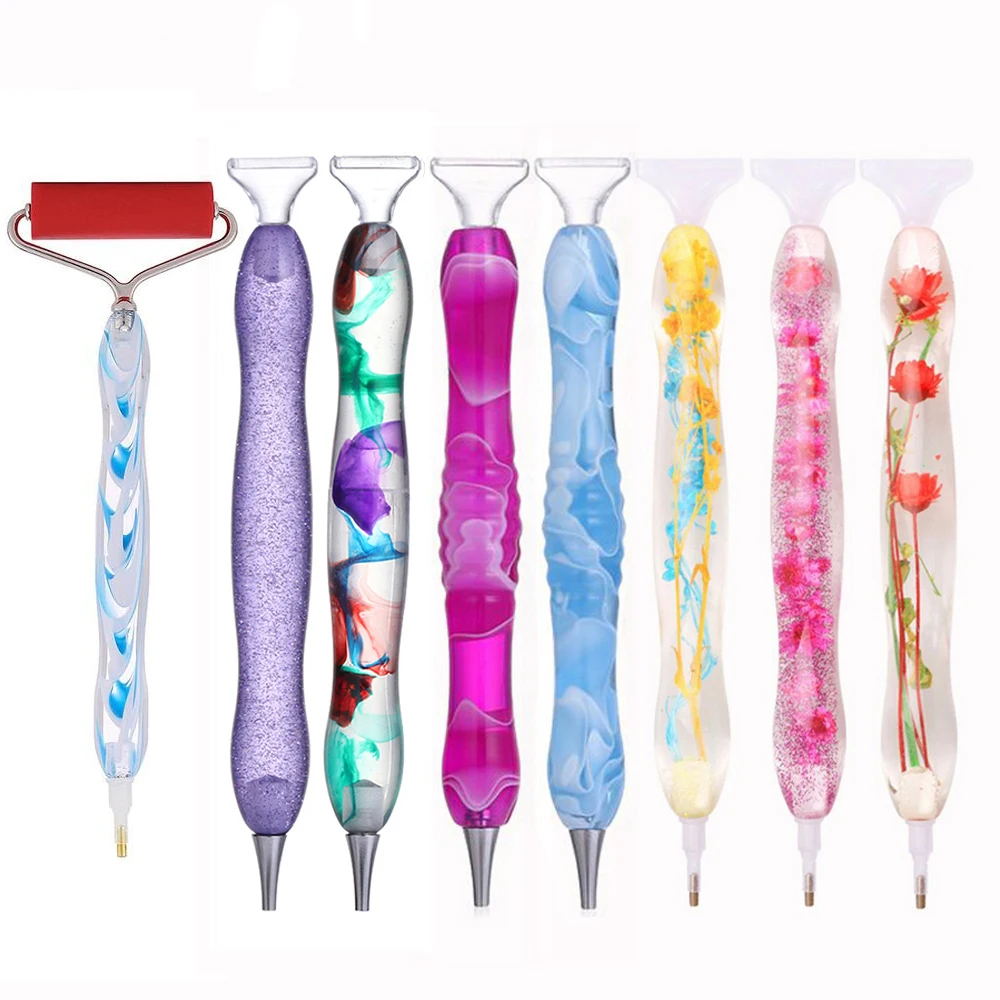 Diamond Painting Pen 5D Resin With Alloy Replace Pen Head Point Drill Cross Stitch DIY Craft Nail Art