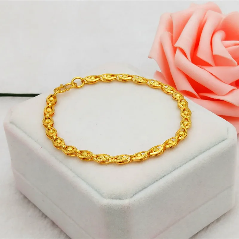 Gold Color Devil's Eye Bracelet Bangles Ring for Women Gold_voghion.com