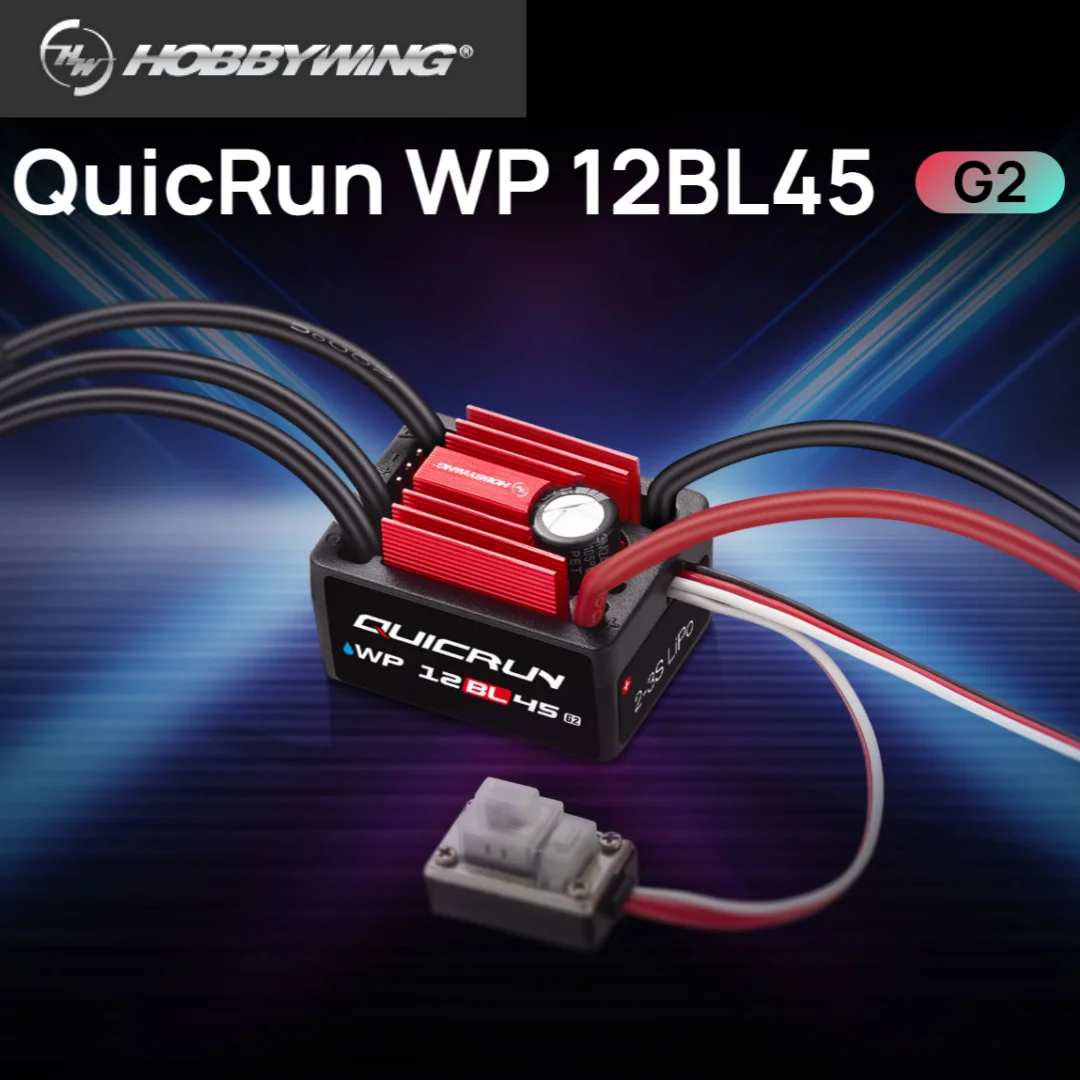 Contrôleur ESC Hobbywing QuicRun WP 16BL30 G2 12BL45 G2 pour Drone RC