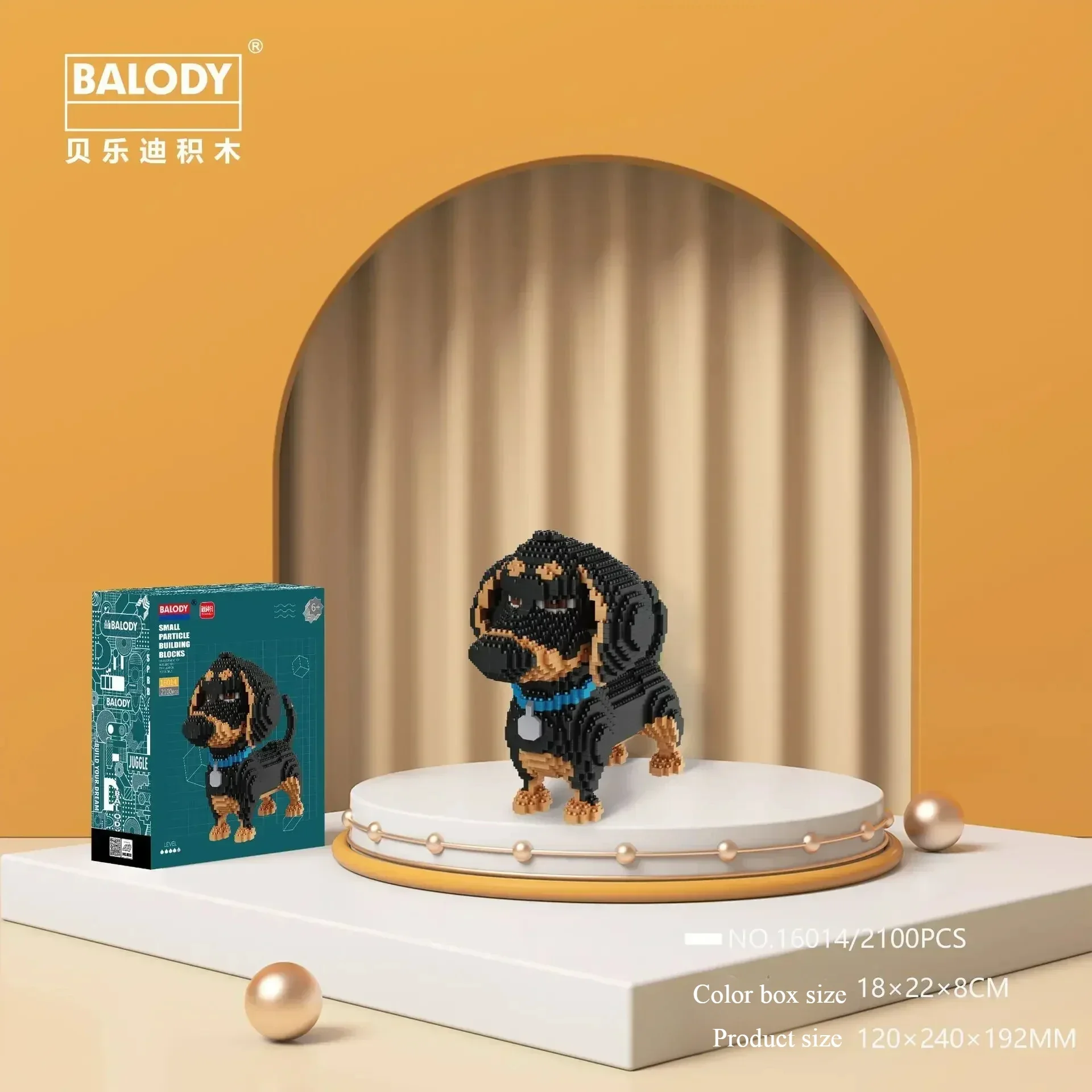 Pet Building Blocks Doberman Shiba Inu Poodle Dog Mini Bricks Cat Figure Husky Schnauzer Model Toys For Kids Gift