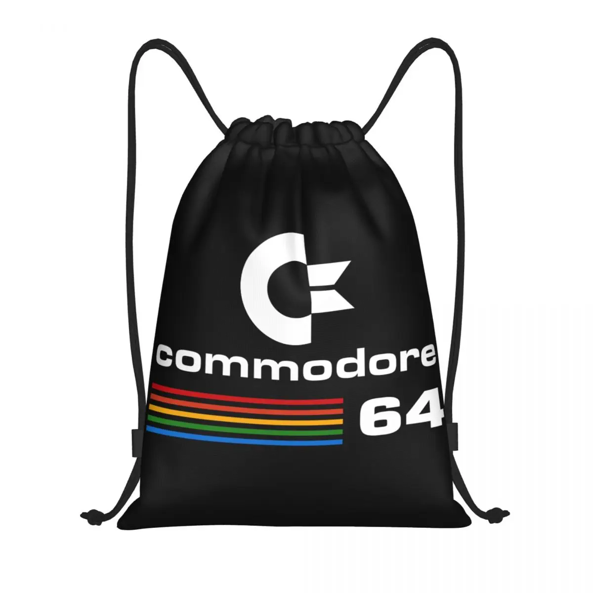 Custom Commodore 64 Borse Zaino Con Coulisse Leggero C64 Amiga Computer Geek Nerd Palestra Sport Sacks Sacks Per Yoga