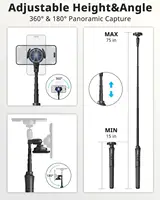 72'' Magnetic Tripod with Remote for iPhone & Android, Extendable Phone Stand Compatible with MagSafe, iPhone 15-11 Series - Image 4
