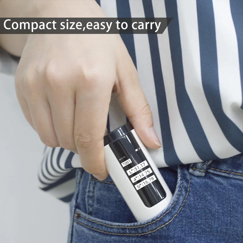 Mobile APP Colorimeter 8mm Caliber Quick Matching Color Code Suitable For Coatings Plastics Textiles portable colorimeter