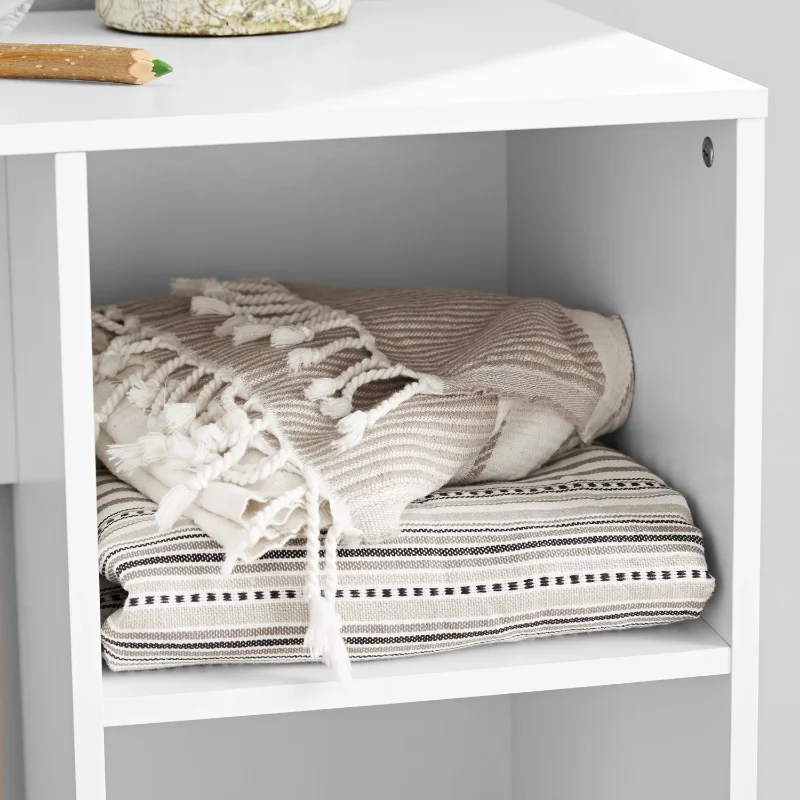 Mainstays 6Cube Storage Computer Desk, White Discover