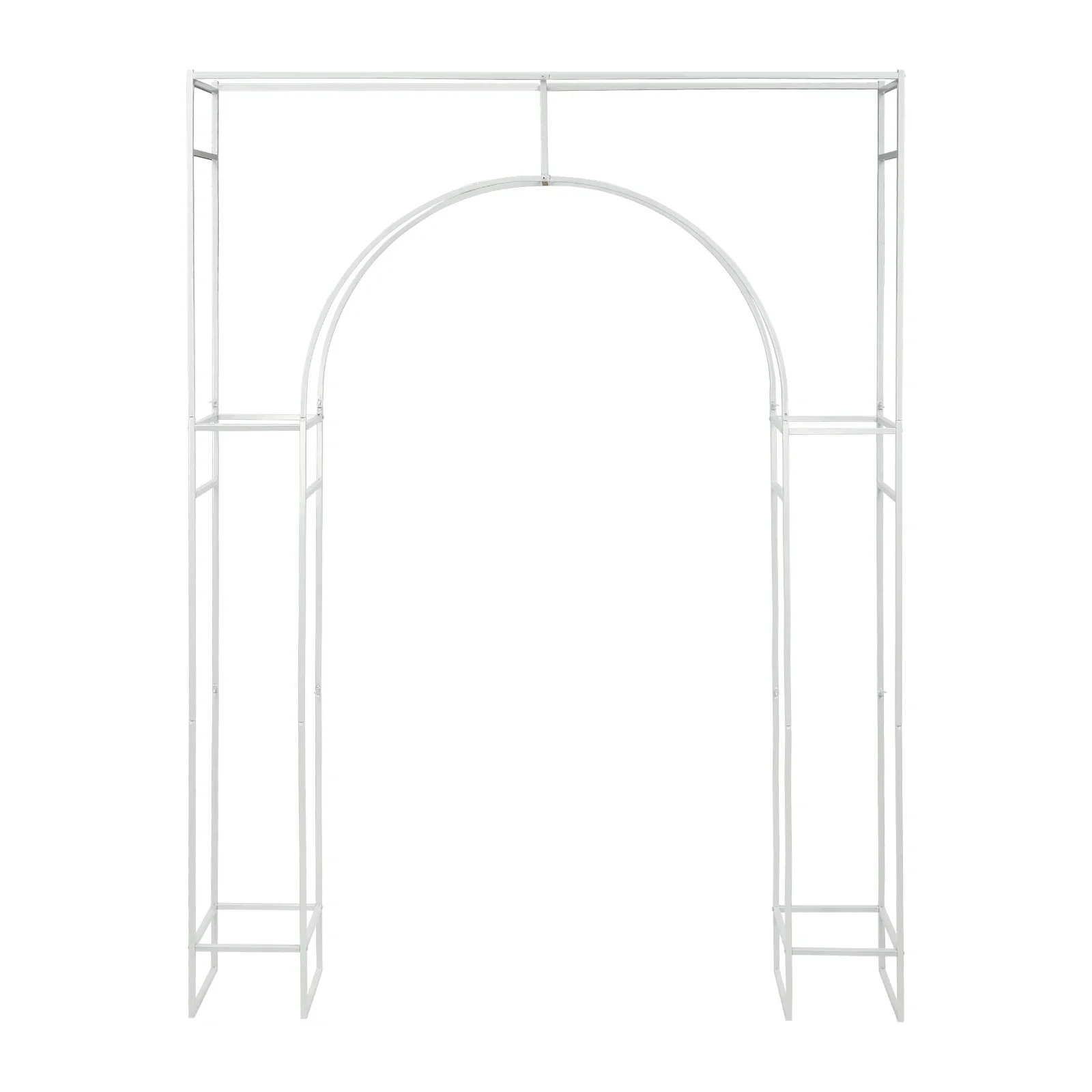 Durable Wedding Arch Stand, Carbon Steel Construction, Removable Design, 44.09 lbs Capacity, Perfect for Floral Decorations and