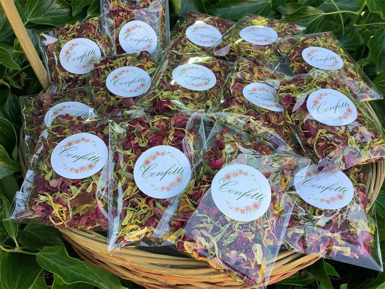 

20 шт Индивидуальные биоразлагаемые свадебные конфетти броски, сушеные красные розы-сделай сам, Вы заполняете пакеты