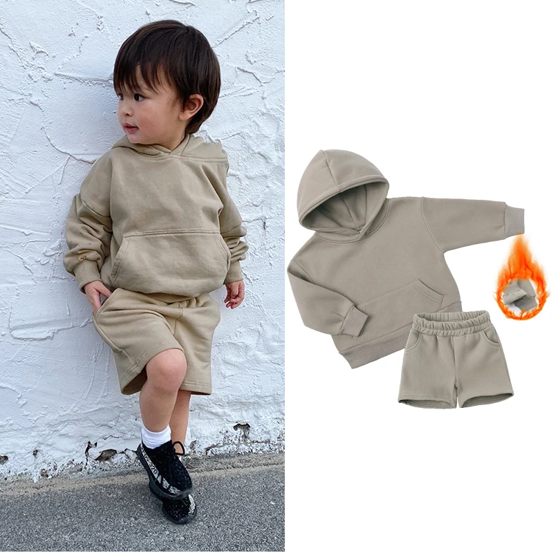 Tuta Sportiva 2 Pezzi Per Bambini – Felpa Con Cappuccio E Jogger In Cotone, Morbida E Traspirante Per Gioco E Scuola