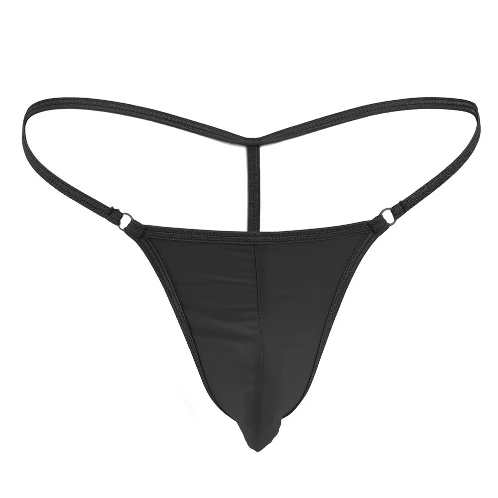 

V String Thong Mens Mesh See Through Pouch G-string Solid Low Waist Breathable Bikini Briefs Underwear T-back Jockstrap A50