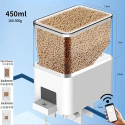 Smart Wi-Fi Automatic Aquarium Fish Feeder with Voice Control & App Integration (High-capacity)