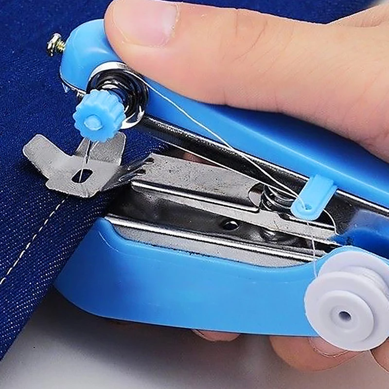 Mini Handheld Sewing Machine Manual Handy Needlework Cordless Stitch