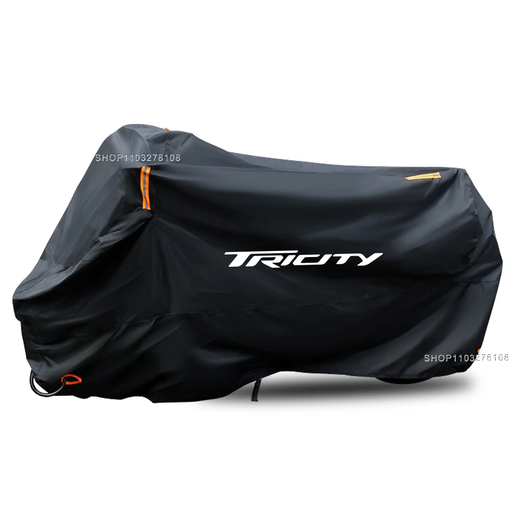 Housse De Moto Imperméable Yamaha Tricity 300 - Protection Extérieure Anti-UV Et Coupe-Vent Avec Bandes Réfléchissantes