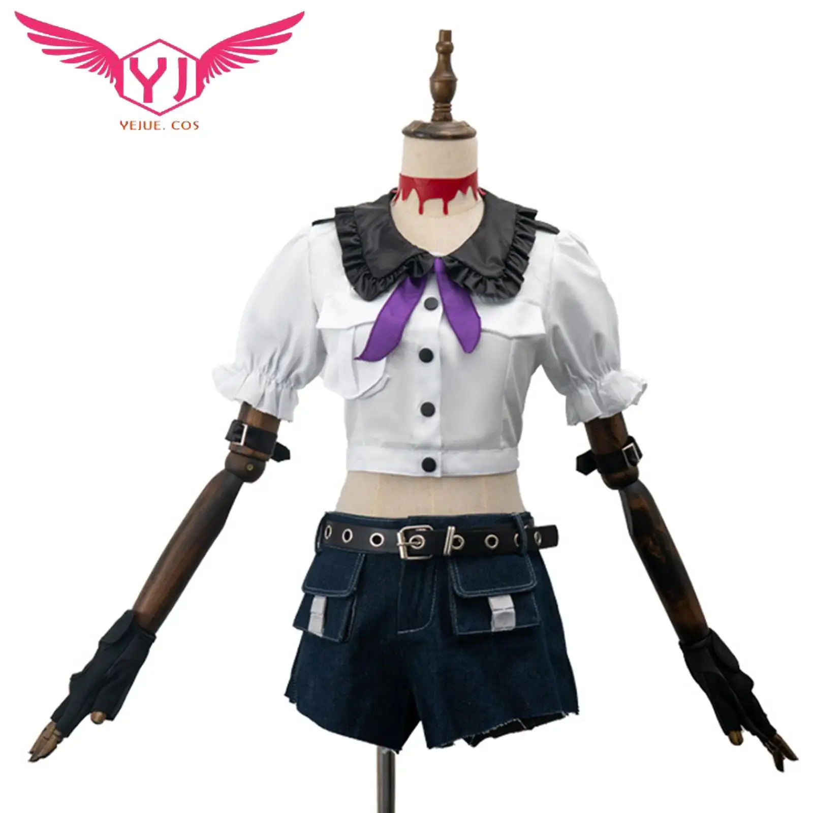

Stocking Anarchy Heroine Cosplay Costume Angel Dress Stocks 15Pc/set Accessories Full Set Halloween Show Party Clothes