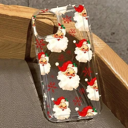 Festive Cartoon Christmas Pattern Clear Phone Case Cover - iPhone 18 Pro Max (1)