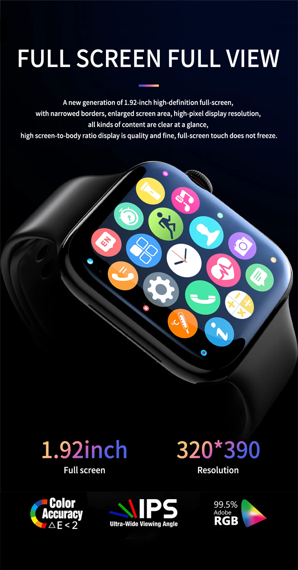 2022 M SEVEN Max 1.92" Sport Smartwatch Men Series 7 Bluetooth Call NFC Wireless Charger Women Fitness Smart Watch PK W27 X8 Pro