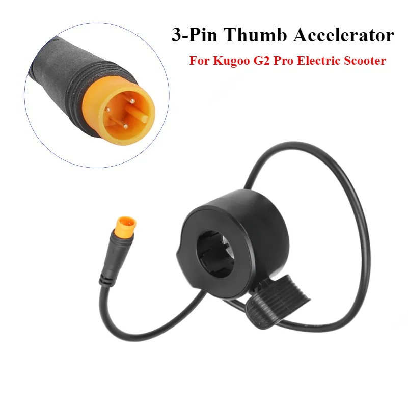 Electric bike throttle 3 pin waterproof connector 130X thumb for Bafang BBSHD 36V 48V
