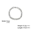 My Shape Bracelet en acier inoxydable pour hommes, bijoux de poignet, bijoux de couple, mode cubaine, Figaro, JOBoy, 3mm, 5mm, 7mm, 9mm de largeur