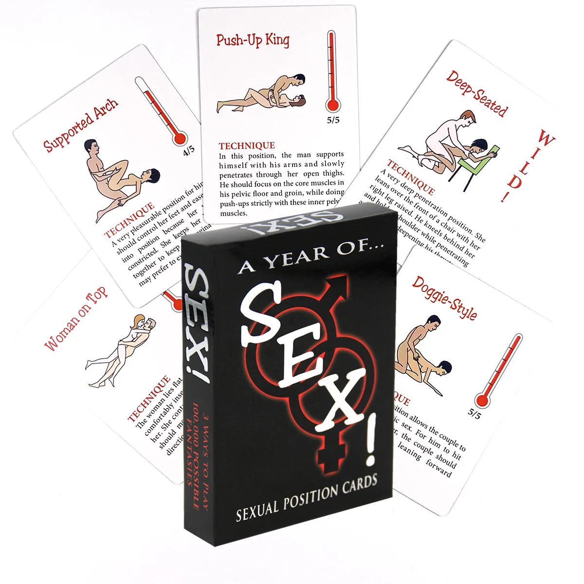 English & Spanish Sexual Position Cards 2