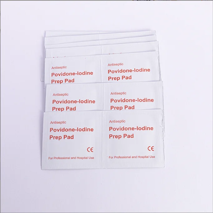 Iodine Disinfectant Wet Wipes for First Aid and Wound Care