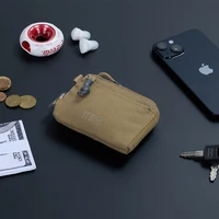 1TG TACTICAL Waterproof EDC Pouch Portable Key Change Purse Wallet Travel Kit Coin Mini Purse & Card Slots And Zippers Pouch 2