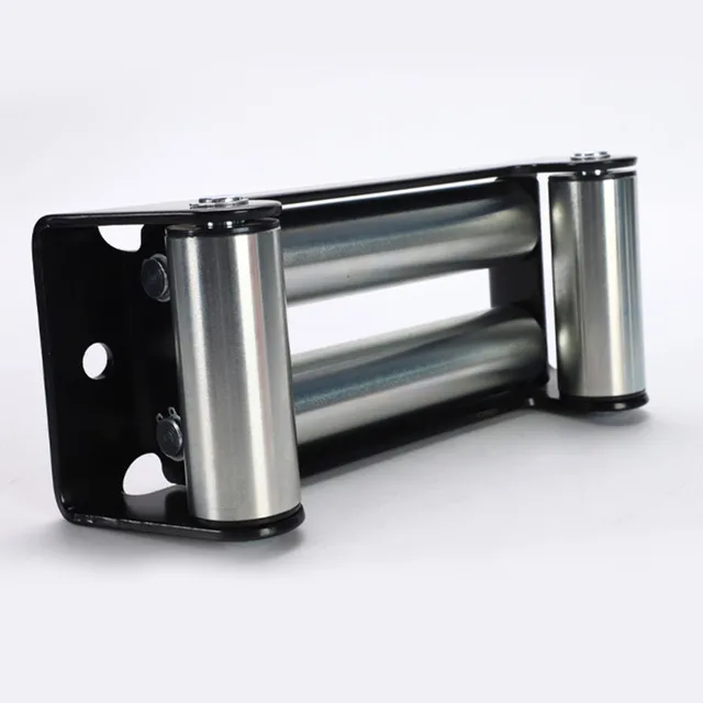 Rooha Winch Roller Fairlead ATV UTV 4 Way Cable Lead Guide 2000LB Bolt Pattern Offroad