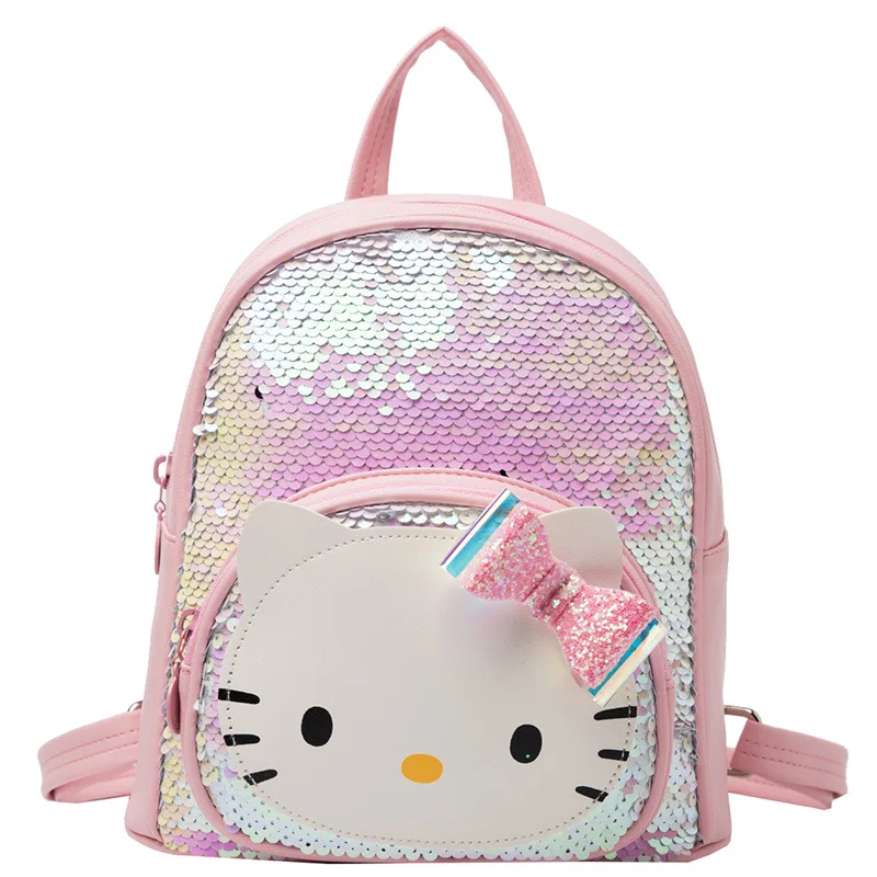 Hello kitty backpack Girl cute school bag cartoon student kid bag no pendant