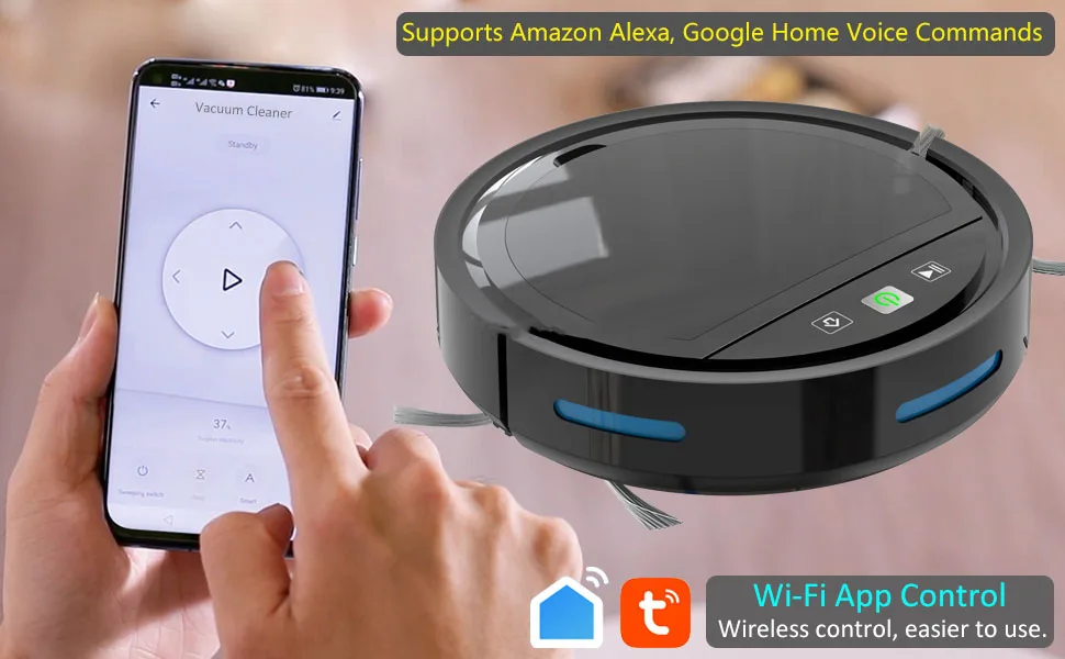 Description Picture 2 of itemHigh quality wet and dry mopping household sweeping robot cleaning automatic intelligent robot vacuum cleaner
