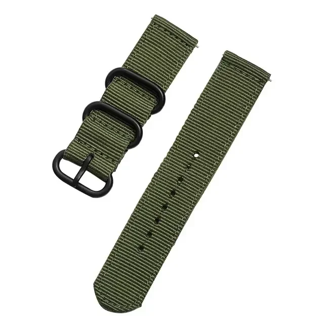 Premium Fabric Nylon Sport Loop Strap, 18-24mm Adjustable Band in Vibrant Colors
