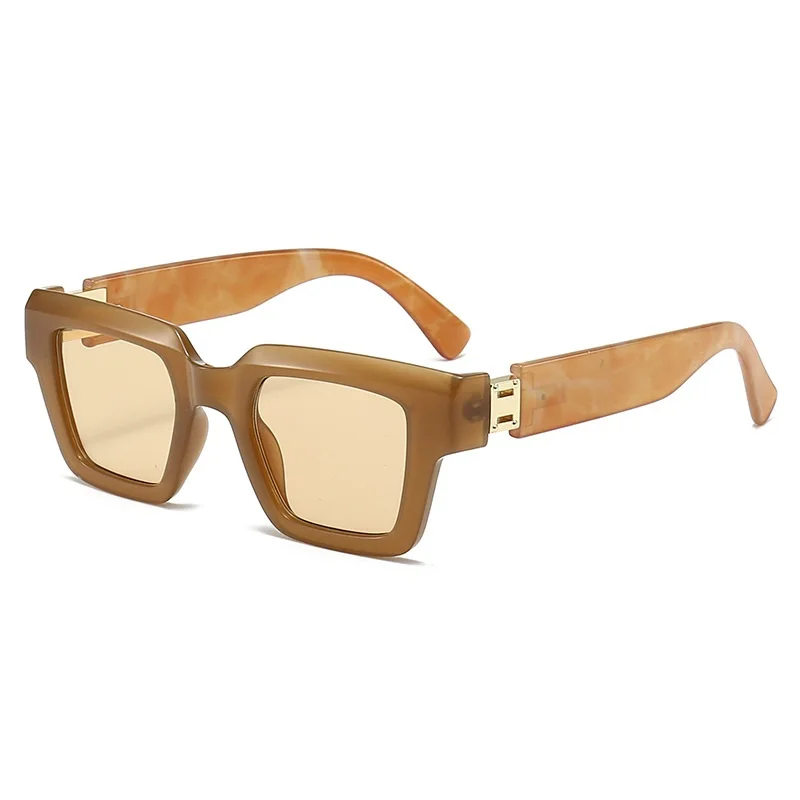 

INS Popular Square Sunglasses Women Men Travel Male Female Colorful Shades Retro Brand Gafas Designer Luxury Oculos UV400