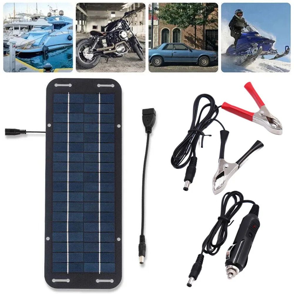60WSolarBatteryTrickleCharger12VOltPowerSolarPanelSolar
