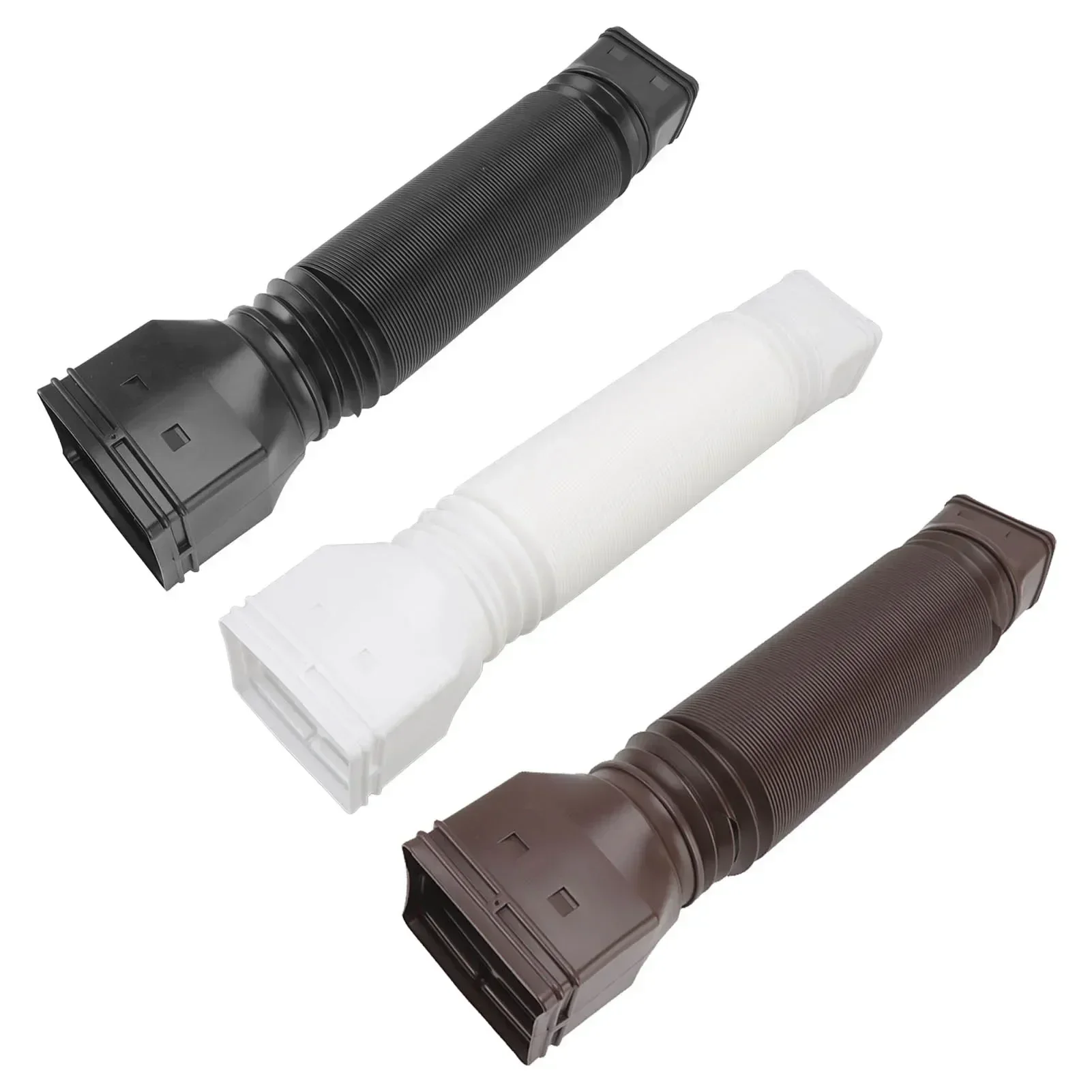 Extensión Retráctil Para Bajante De Canalón SUPYINI - Tubo De Drenaje Ajustable (20-59 Pulgadas), Color Blanco