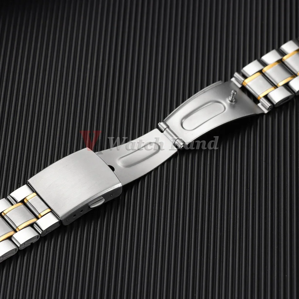 Elegant Metal Wristband Bracelet for Women and Men - Silver & Gold Finish