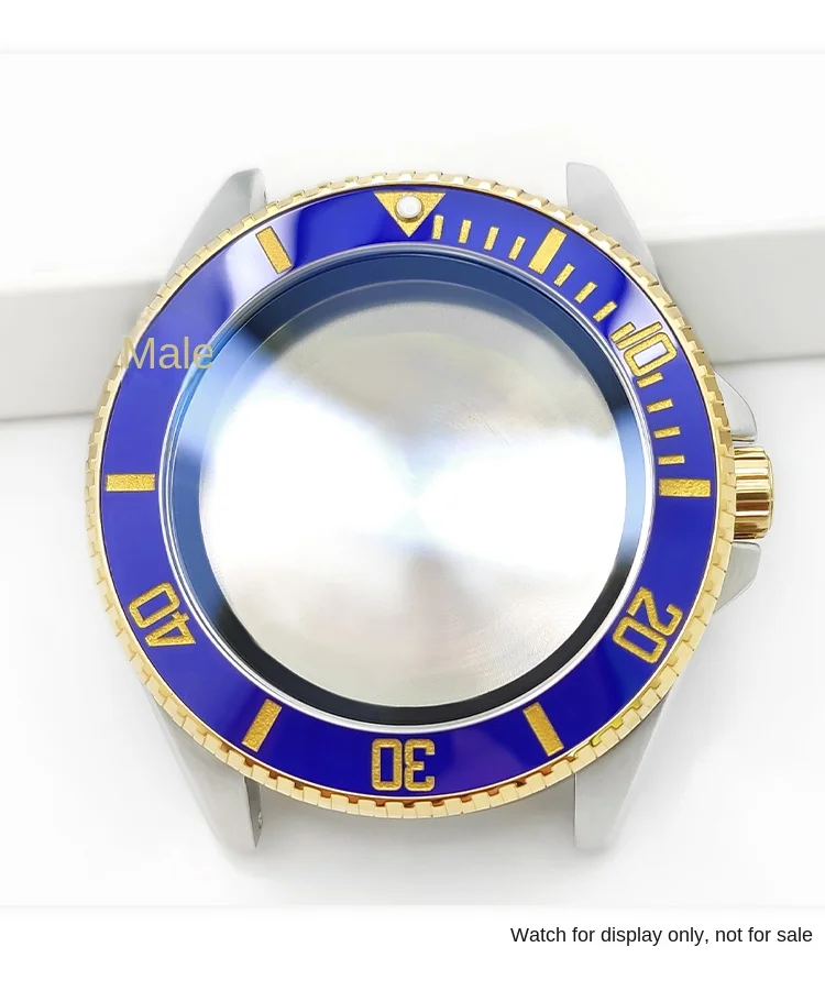 Für CASIO MDV-106 abgeschrägter Keramik-Lünetteneinsatz 12H Pearl-Marker MDV106 Duro/Marlin Taucheruhr 41 x 32,8 mm Upgrade-Einsatz-Reparatur-Mod – Detail 6