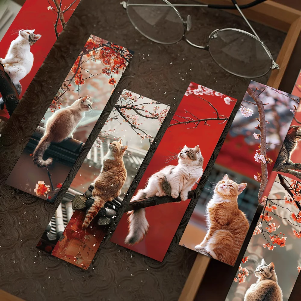Palace Museum and Cat Bookmarks 30pcs for Reading Student Supplies Gift