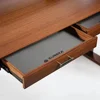 63 Inch Computer Desk with Drawers Trapezoidal Leg Sit Stand Desk, Smart APP Control Luxury Home Office Computer Desk 5