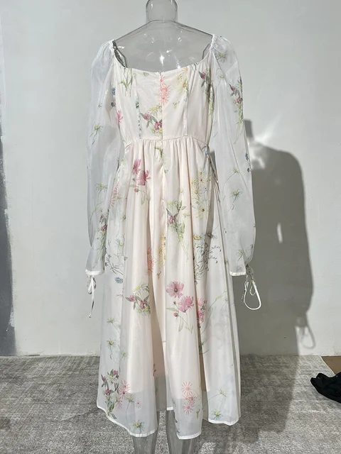 herlipto French Bouquet Puff SleeveDress