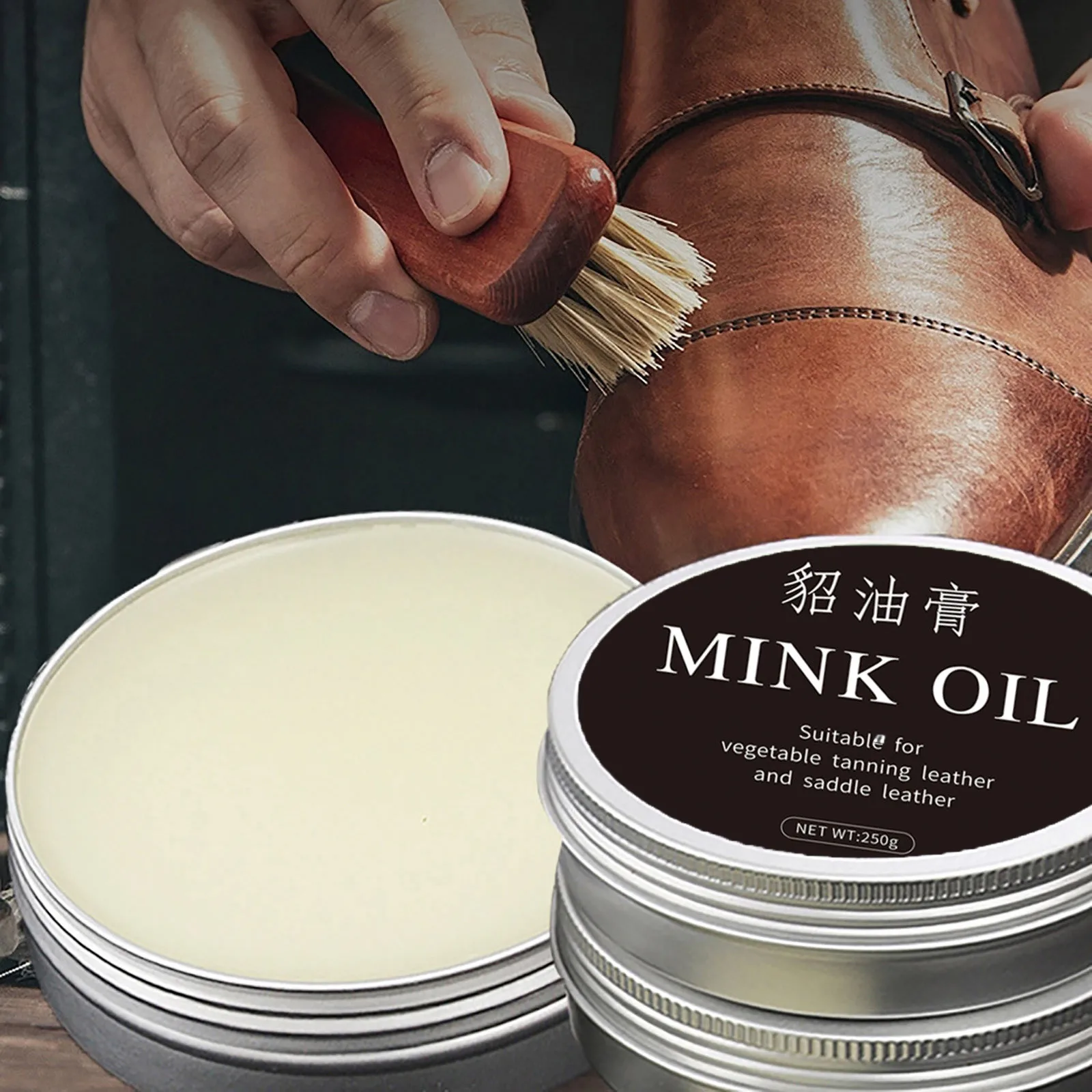 Spray 8oz Leather Mink Leather Care Care Oil Leather Clothing Leather Bag High End Care Leather Foaming Shower Sprays 3