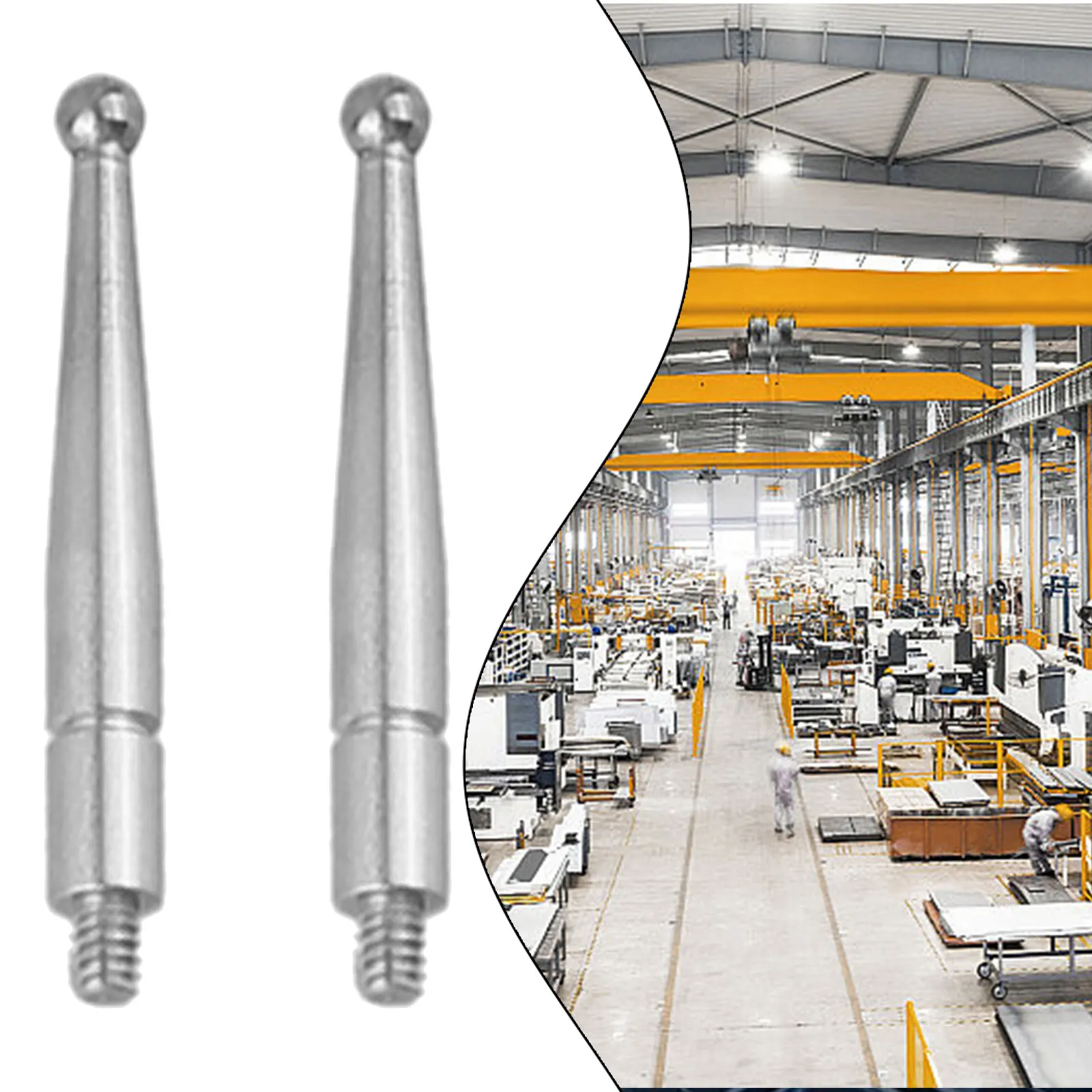 

2 шт. контактные точки для циферблата индикатора диаметром 2 мм карбидный шар м1.6 резьба 103006 CNC инструмент для проверки металла