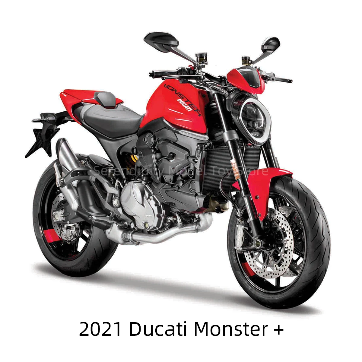 Maisto 1:18 2021 Ducati Monster + Panigale V4 S Corse Static Die Cast Vehicles Collectible Hobbies Motorcycle Model Toys