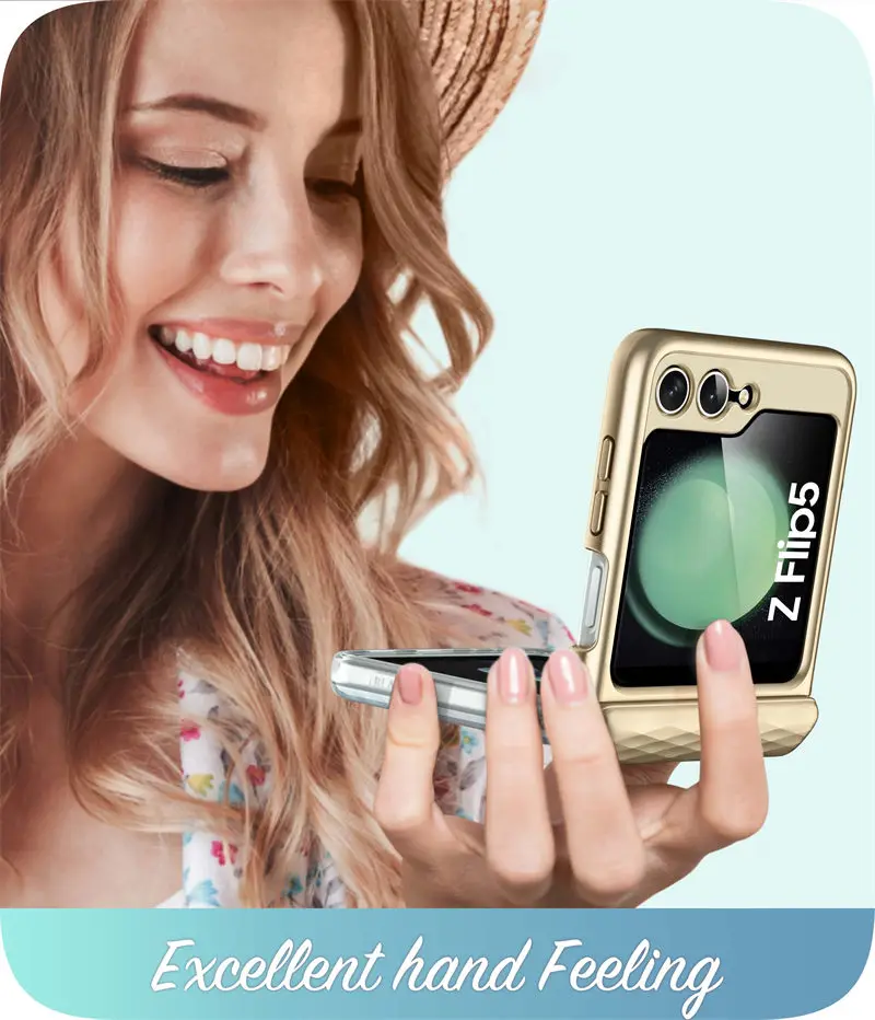 For Samsung Galaxy Z Flip 5 Case 5G (2023) I-BLASON Cosmo Slim Stylish Protective Bumper Phone Case With Hinge Protection
