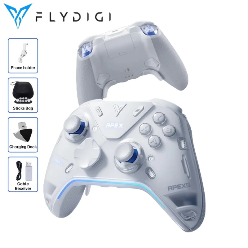New Flydigi Apex 5 Game Controller Foraceadapt Alloy Joystick 2.0