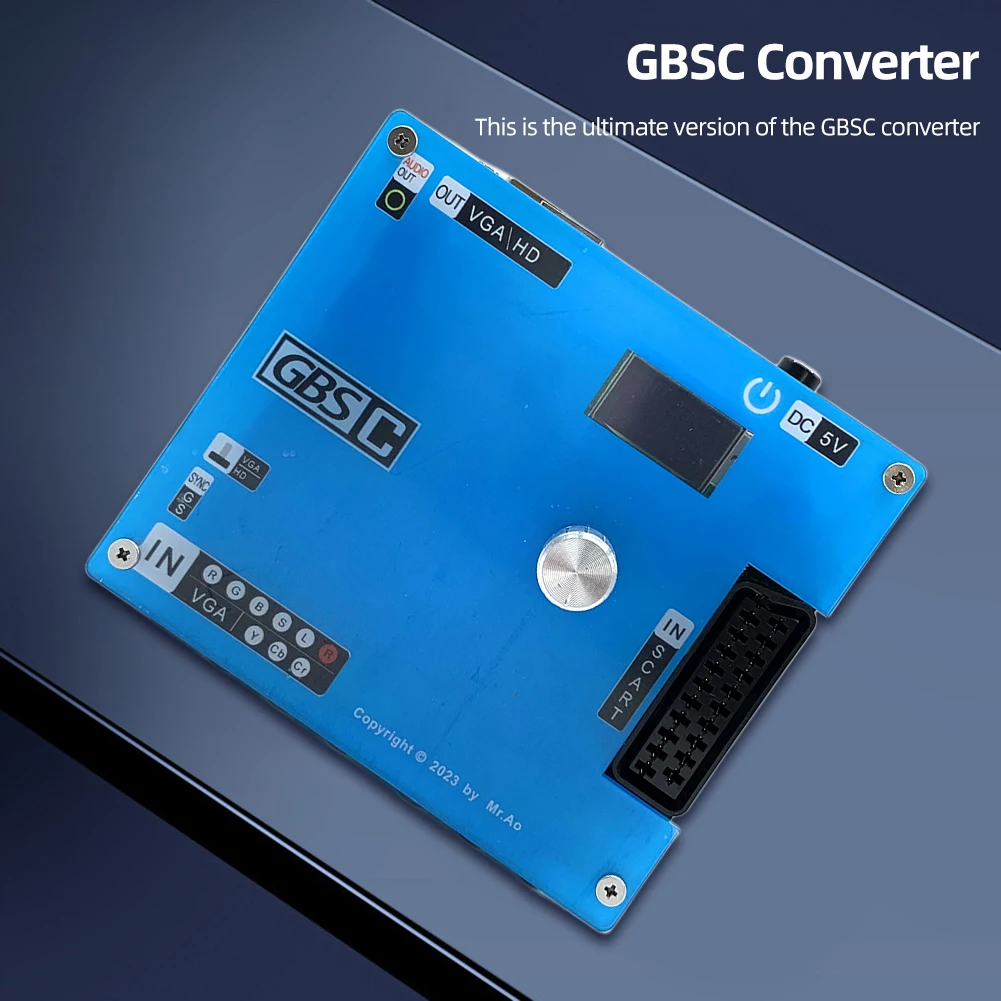 Convertitore Video GBS Control con Schermo LCD, Adattatore Video HD per Giochi Arcade, Convertitore RGBS RCA/VGA a VGA/RCA per Console PS2 - Image 4