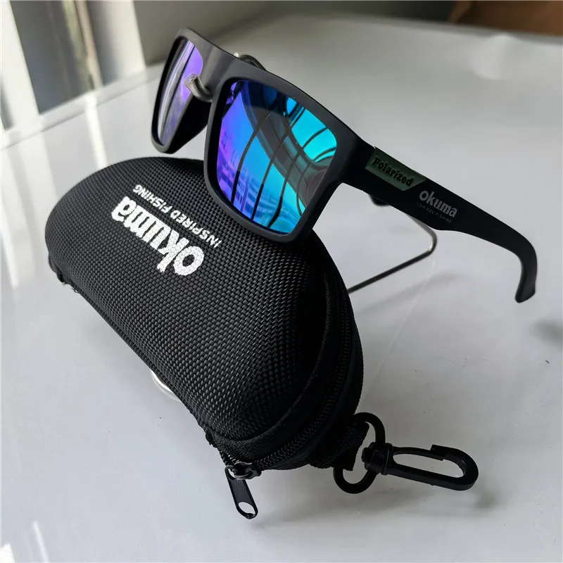 1 Stück Okuma UV400 polarisierte Sonnenbrille, geeignet zum Angeln, Radfahren, Jagen und Autofahren, Retro-Sonnenbrille für Männer und Frauen – Detail 20