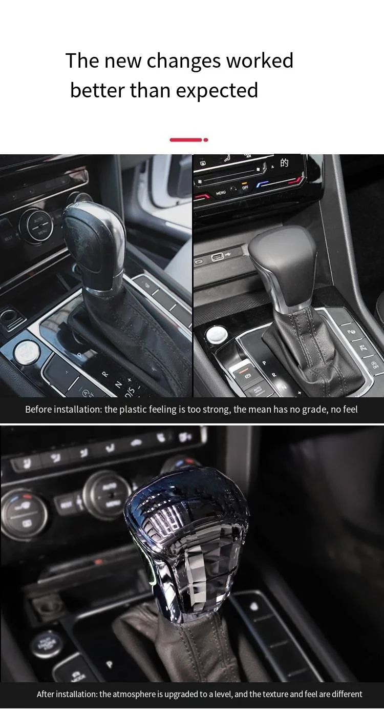 Crystal Shift Knob, Suitable For Volkswagen Series Scirocco, Passat, Touareg, Po