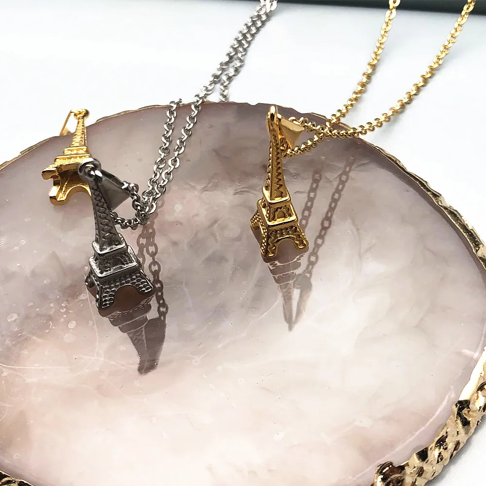 Paris Themed Jewelry French Necklace Eiffel Tower Charm