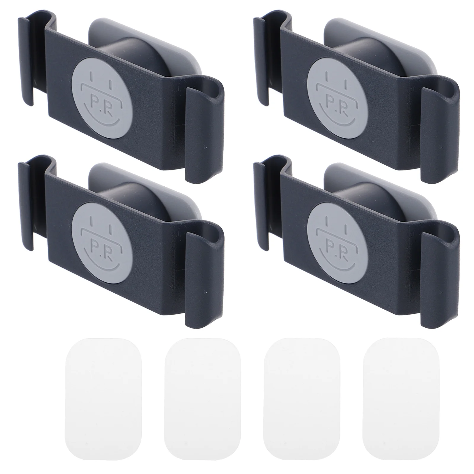 

4 Pcs Plug Hook Cable Management Organizers Wall-Mounted Holder Wire Adhesive Plastic Cord Rack
