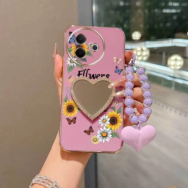 Butterfly Fluttering Phone Accessory Set with Lanyard and Stand