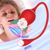 Rose Toy Sucking Tongue Vibrator Dildo Clitoris Suction Licking Clitoris Stimulator Nipple Oral Adult Sex Toy Vibrator for Women 1