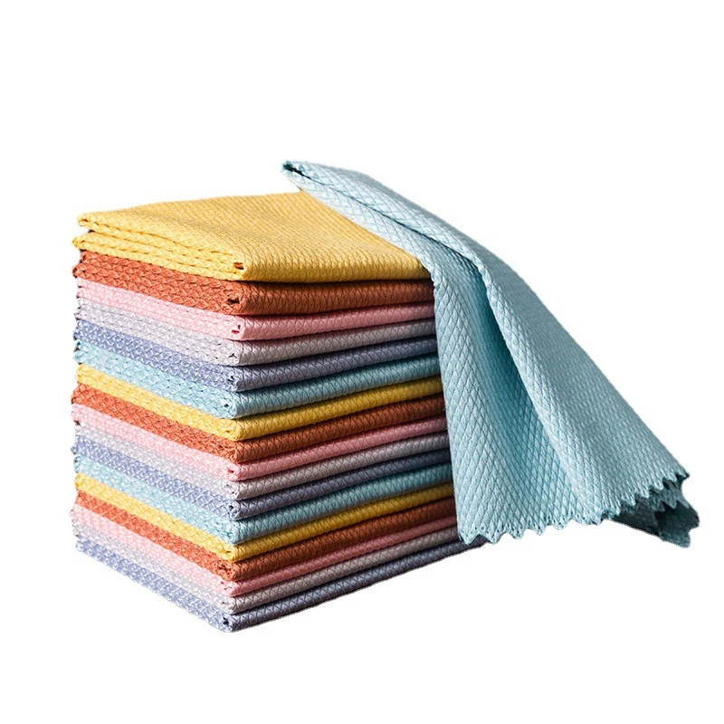 

Тряпки для весов, кухонное полотенце, тряпки из нетканого микроволокна, инструменты для волнистой очистки, кухонные аксессуары