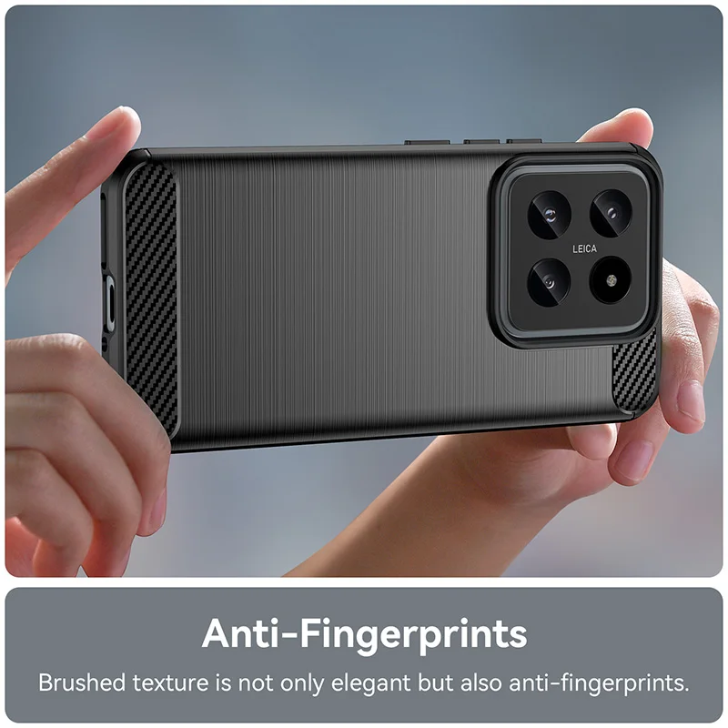 Carbon Fiber Silicone Shockproof Armor Phone Case